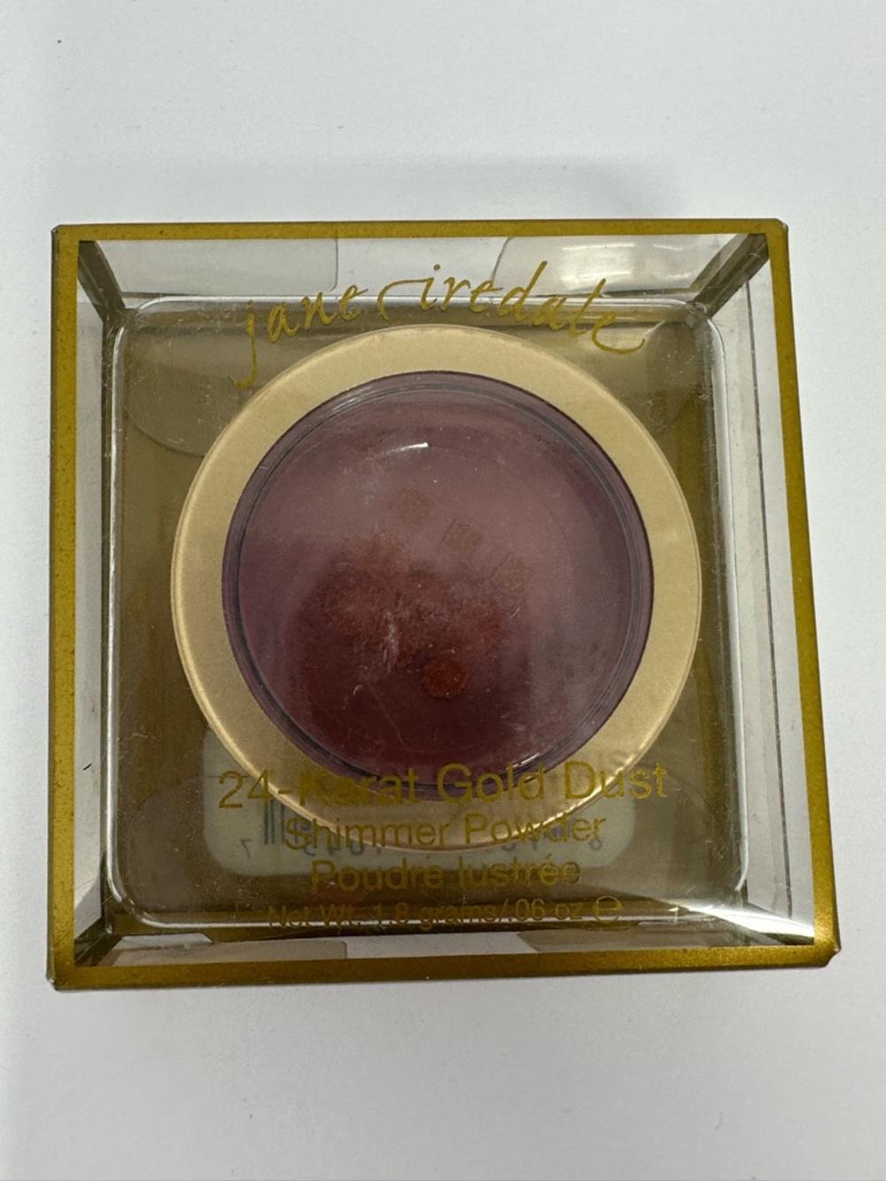 NEW!! Jane Iredale 24-Karat Gold Dust Shimmer Powder - Rose Gold .06oz A4
